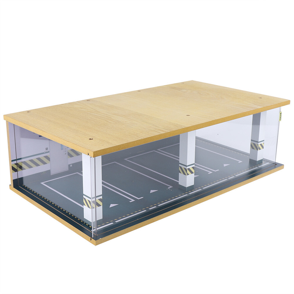 Display Case for Cars Acylic Cover and LED Lighting for 1/24 Scale Diecast Car
