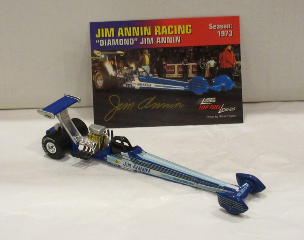 JOHNNY WHITE LIGHTNING NHRA DRAG RACING LEGENDS JIM ANNIN 1973 TOP FUEL DRAGSTER