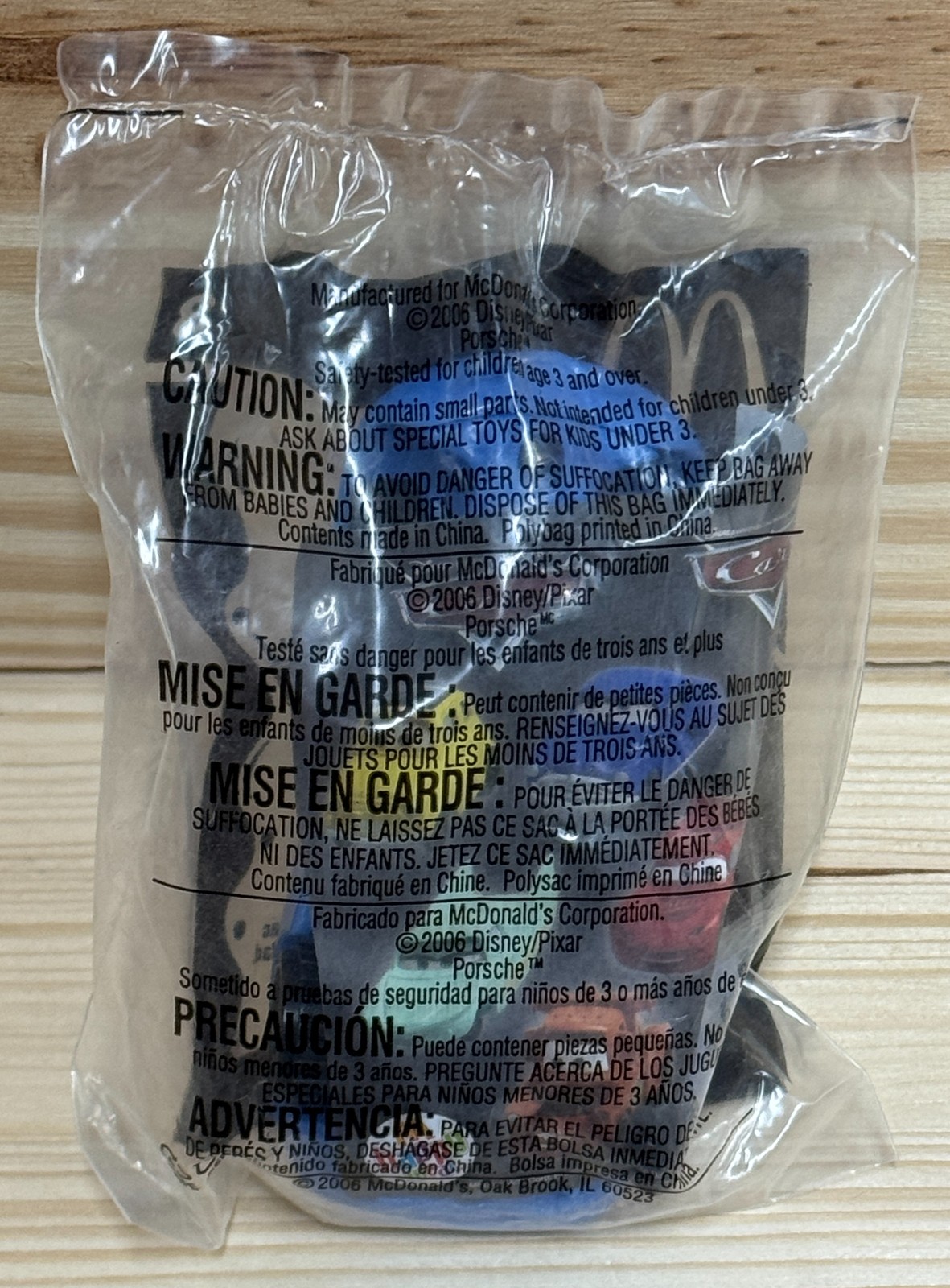McDonald’s Happy Meal Disney Pixar Cars 2006 Complete Set of 7 New Sealed Toys