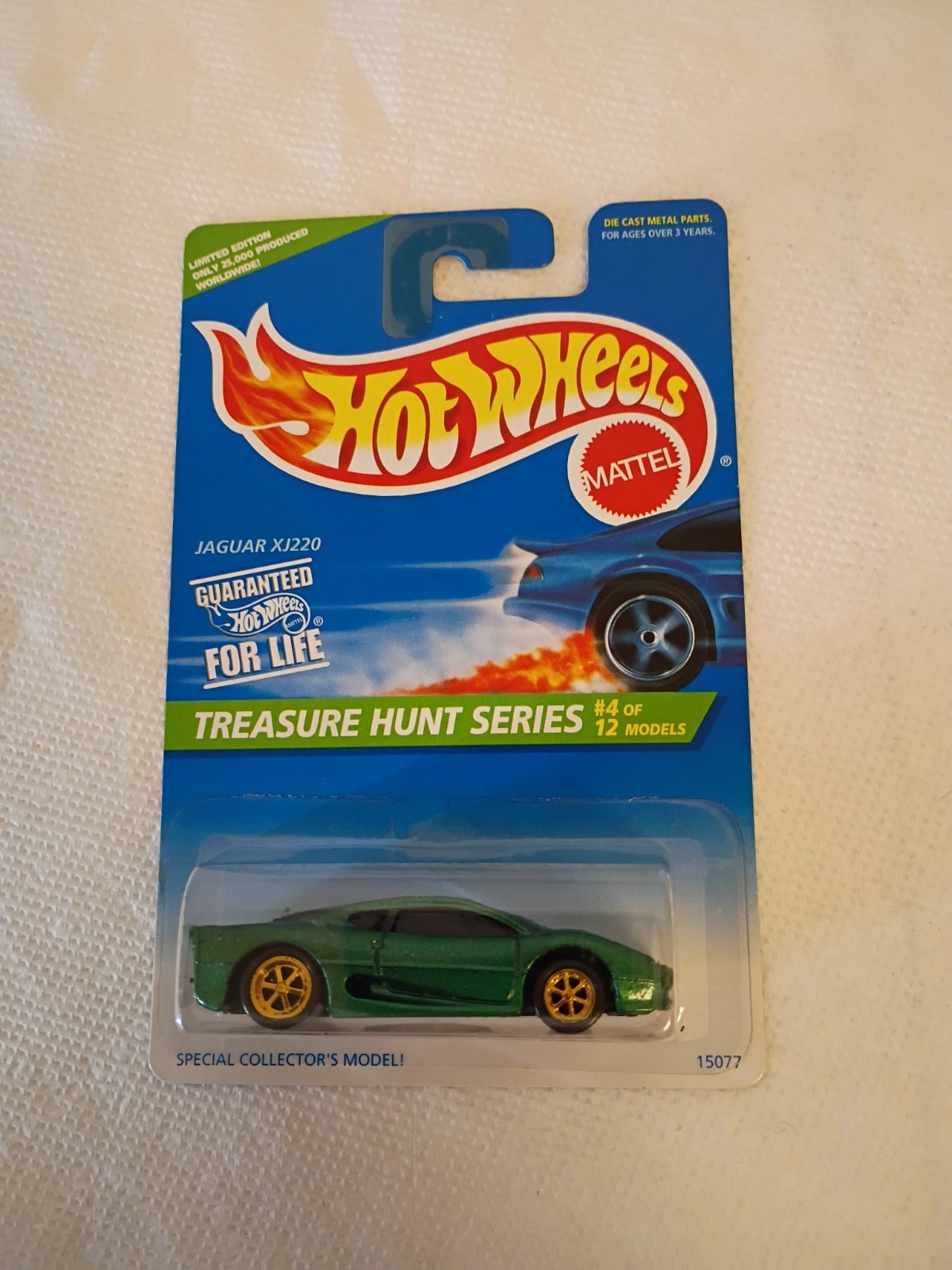 ⚡️1996 Hot Wheels Treasure Hunt Series Jaguar XJ220 1/25,000 Protective Shell