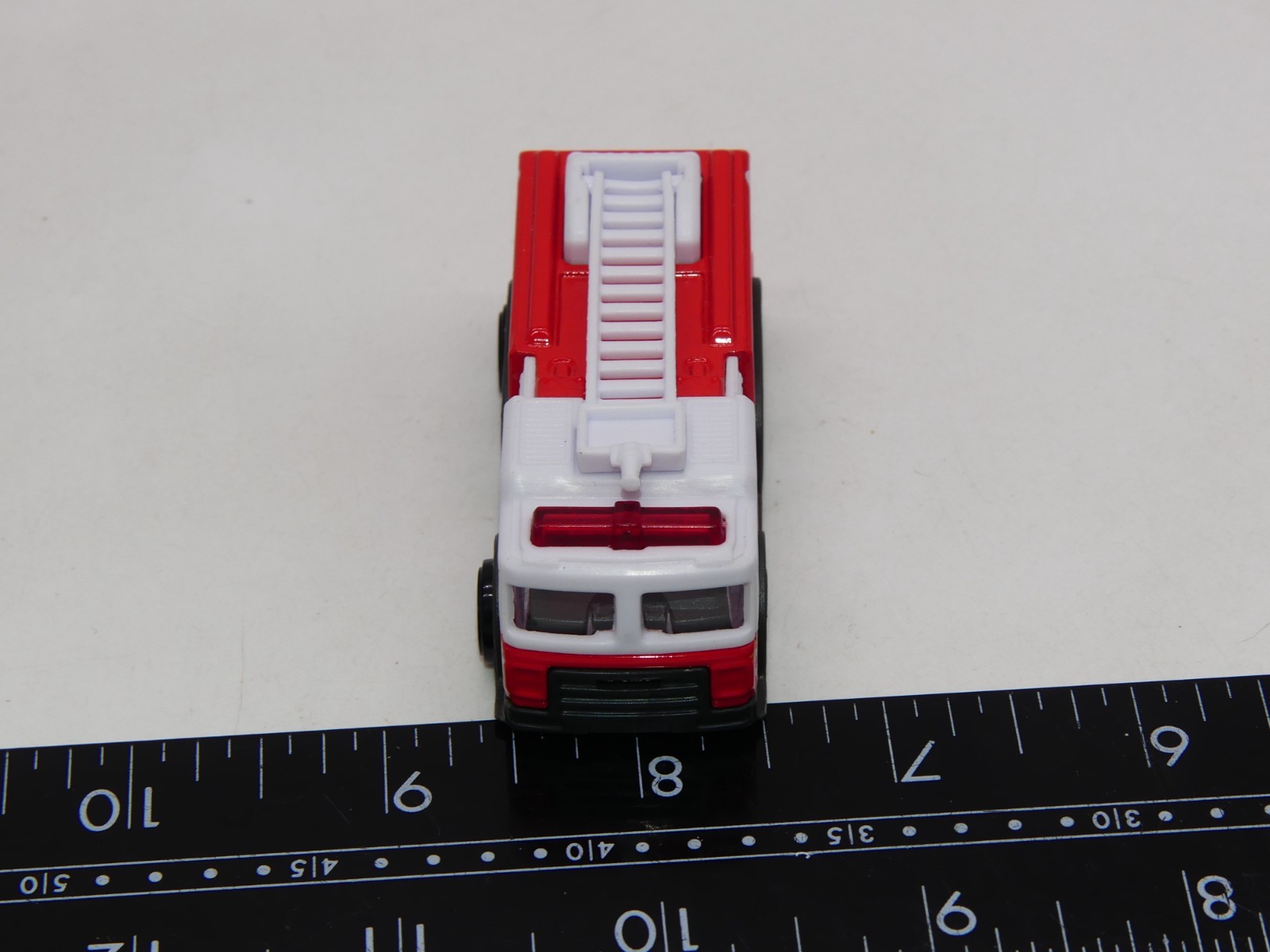 Rescue Fire Dept Fire Truck Diecast Car Red White Toy