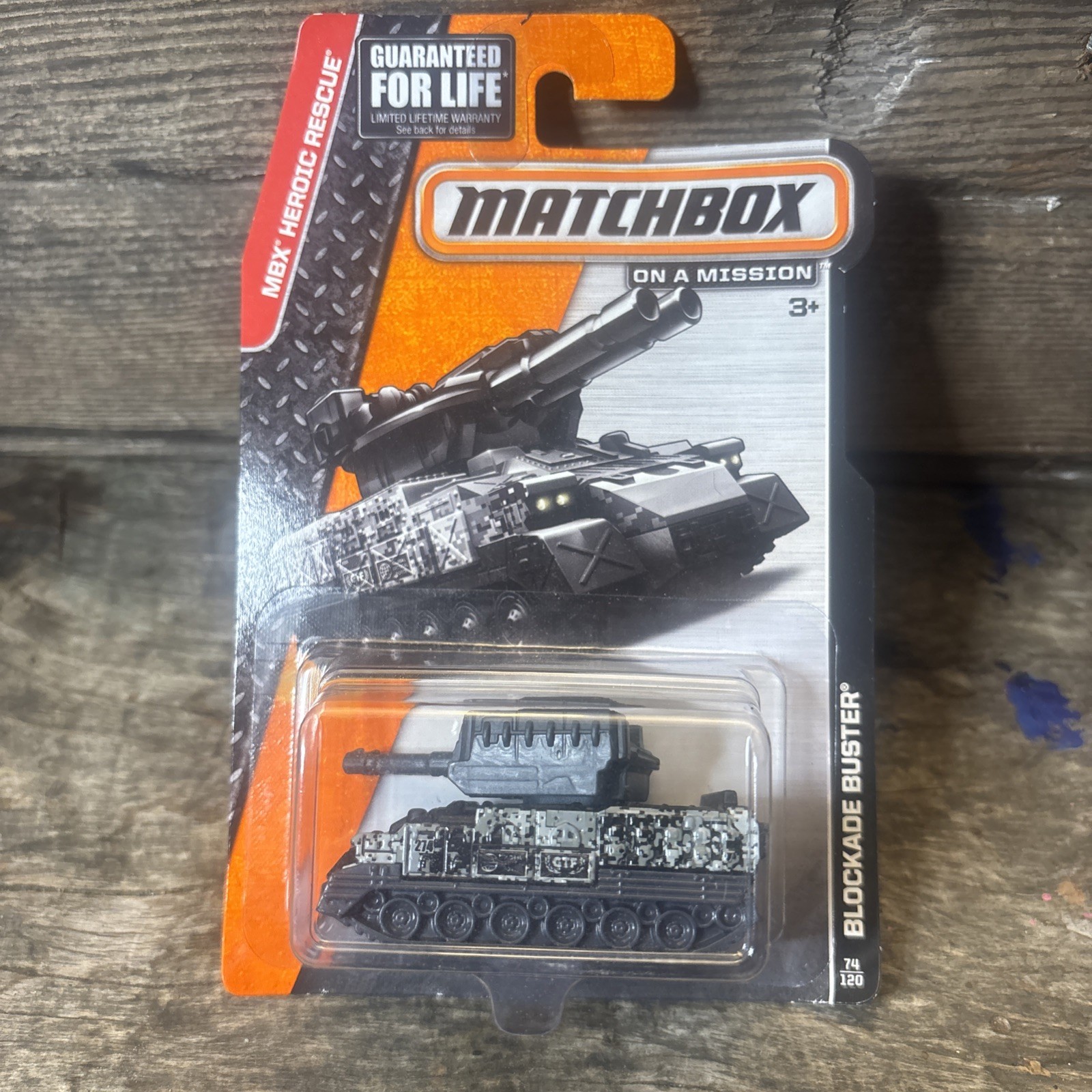 Matchbox Superfast / MB 907 – Blockade Buster – Black – Model Army Tank x1