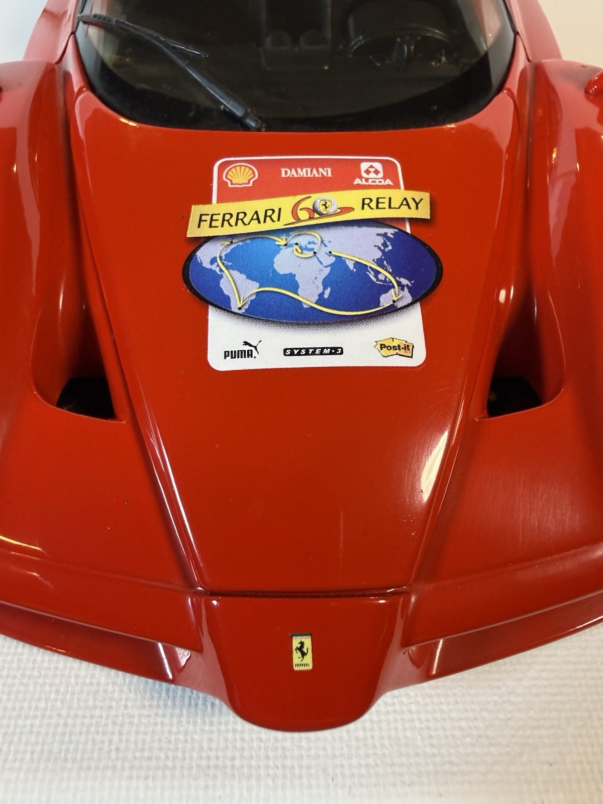 🔥 Hot Wheels 1:18 Enzo Ferrari 60 RELAY Red 2002 SHELL PUMA ALCOA LOOSE🔥