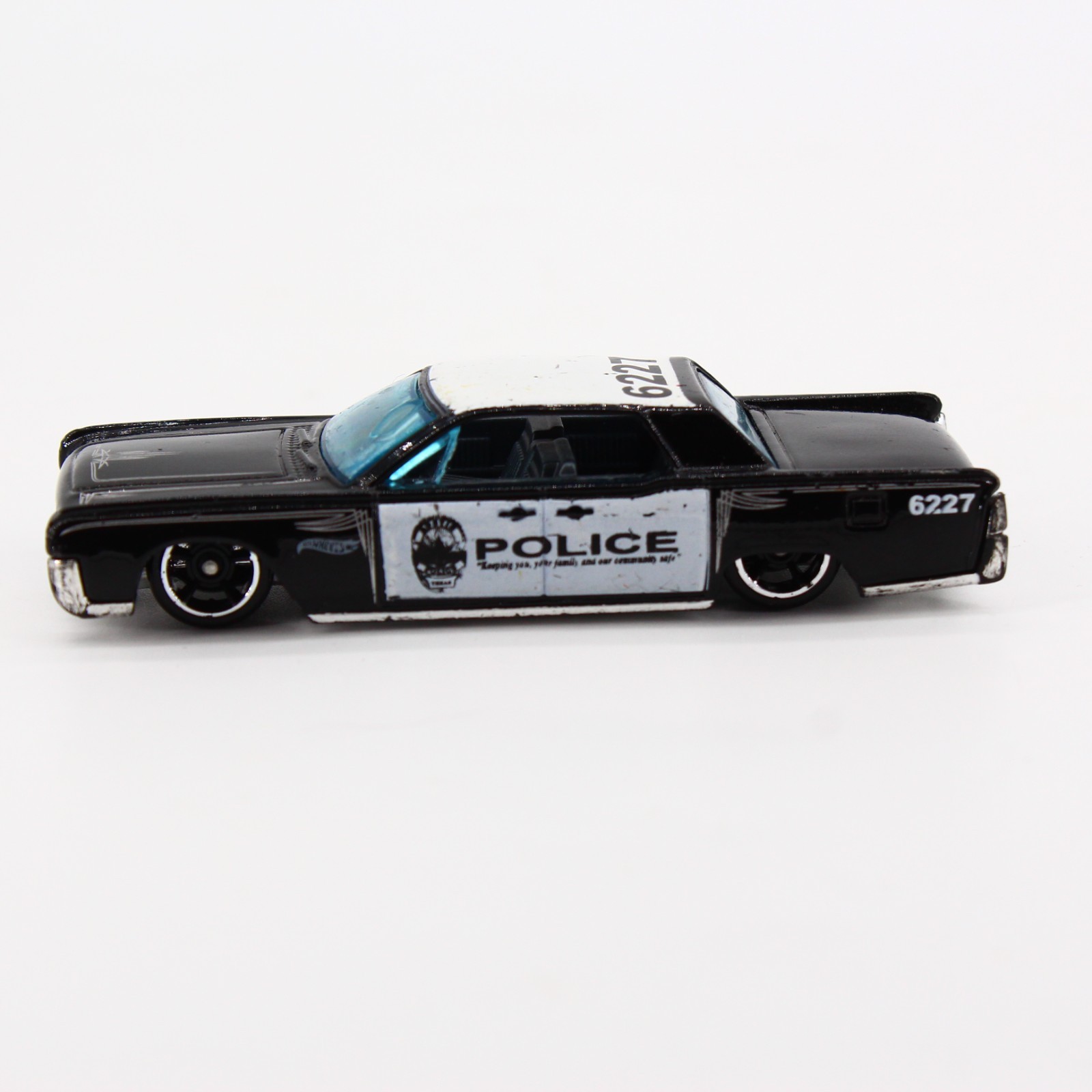 Hot Wheels 1964 Lincoln Continental Police Car Black 1:64 Diecast Loose