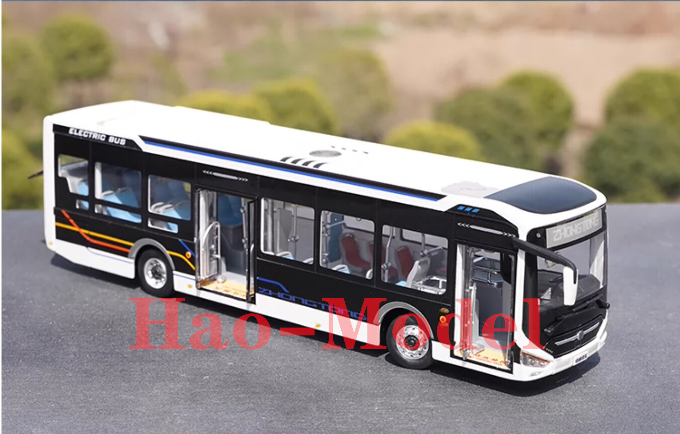 1:42 Zhongtong LCK6126EVGRA1 Bus Model Alloy Diecast Hobby Toys Collection White
