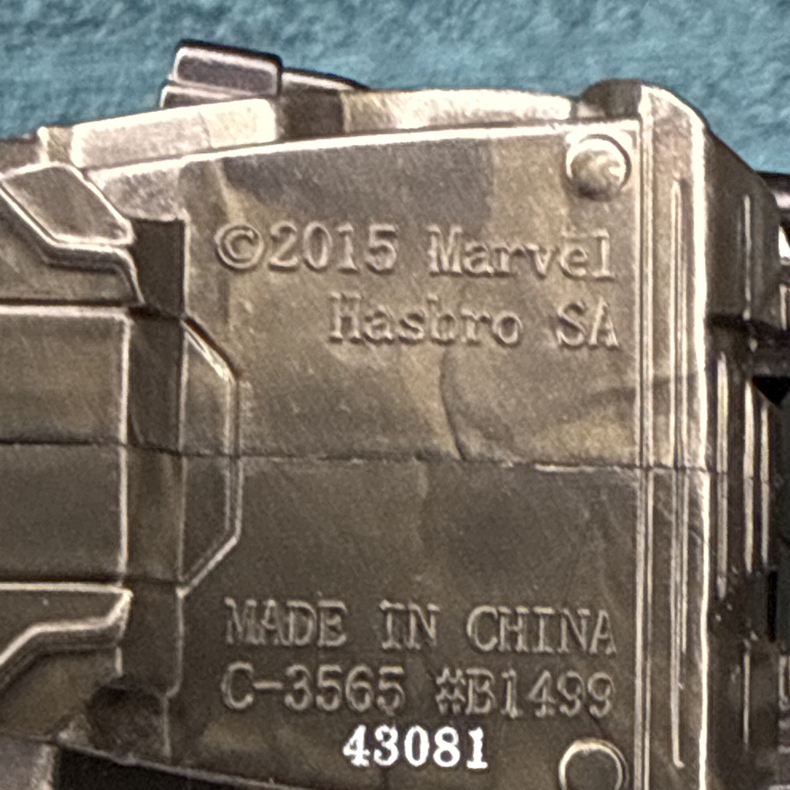 Hasbro Marvel Diecast Toy Motorcycle Vehicle Silver/Black/Red 2015