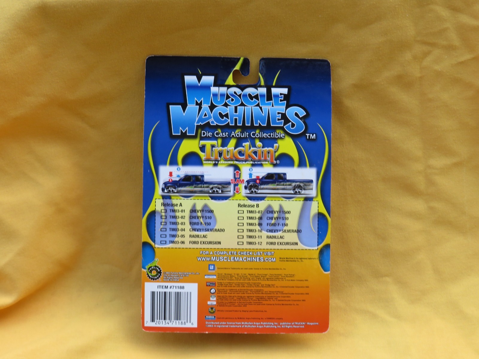 Muscle Machines Truckin Ford F-150 1:64 Die Cast Truck TM03-09 FUNLINE 2003 NIP