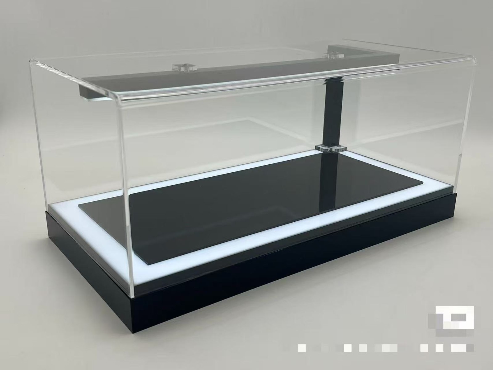 High Grade Real Carbon LED Display Case Chocolate Tone Box for Auto & Motorcycle