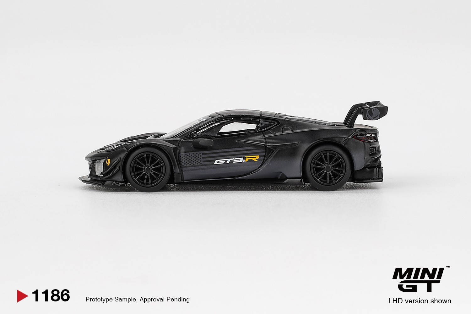 Mini GT 1:64 Chevrolet Corvette Z06 GT3.R Road America Test car #1186