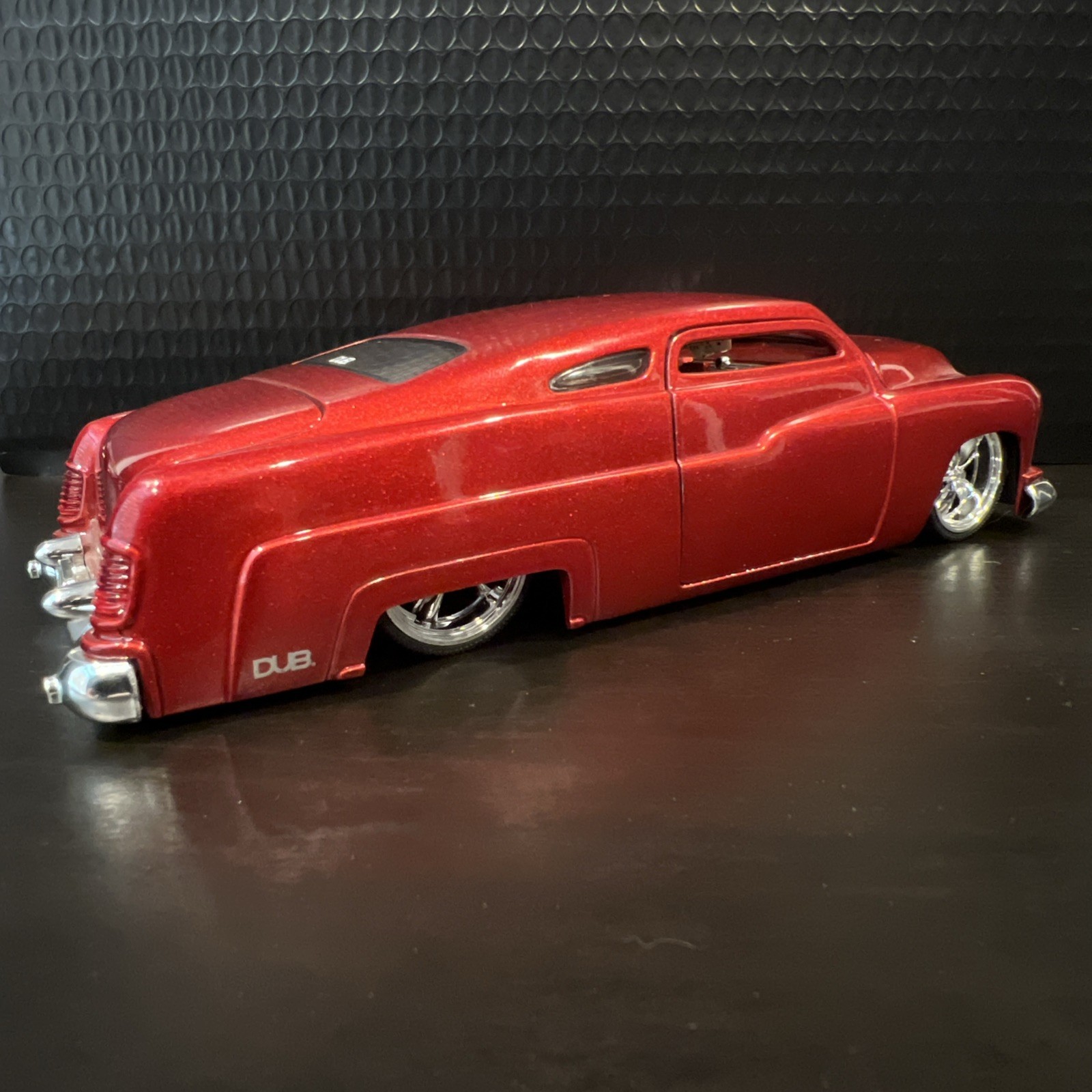 Vintage 2004 Jada 1:24 1951 Mercury Custom Coupe Dub City Old Skool Red Clean