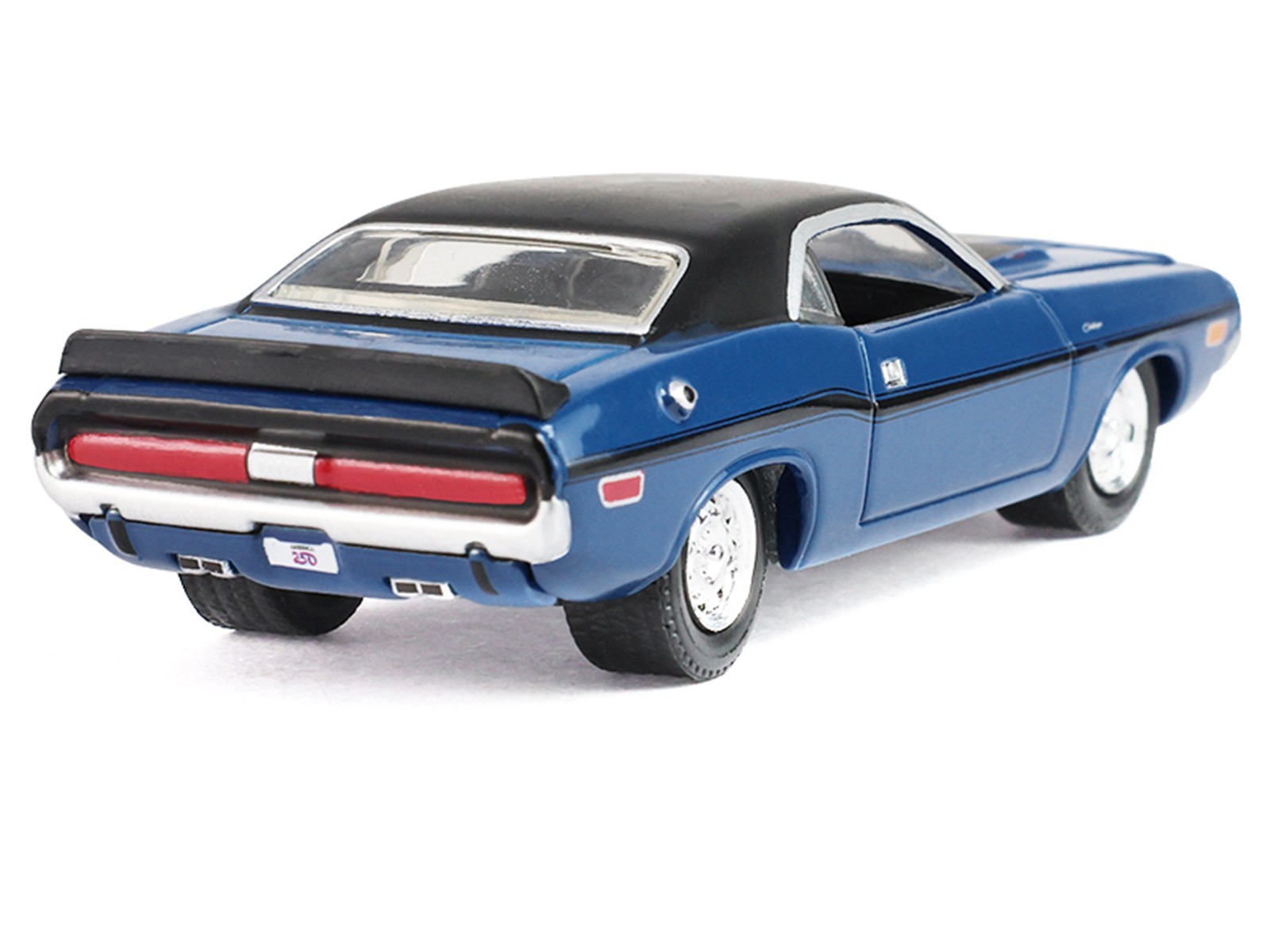 1970 DODGE CHALLENGER BLUE “AMERICA 250” 1/64 DIECAST CAR BY GREENLIGHT 28180 A