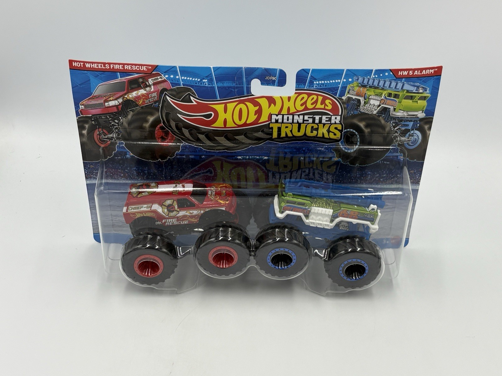 Hot Wheels Monster Trucks Hot Wheel Fire Rescue vs HW 5 Alarm Demolition Doubles