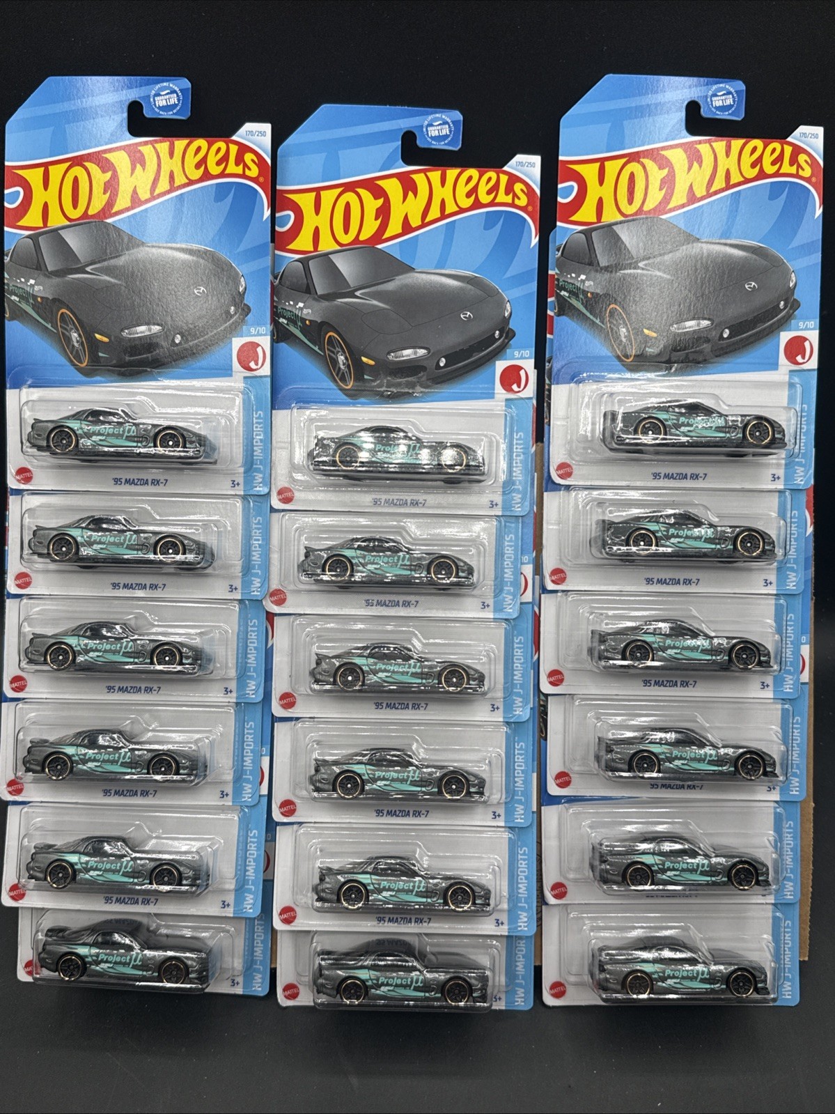 🎮2024 Hot Wheels Lotx18 KROGER EXCLUSIVE COLOR GRAY 95 MAZDA RX-7 HW JIMPORTS🎮