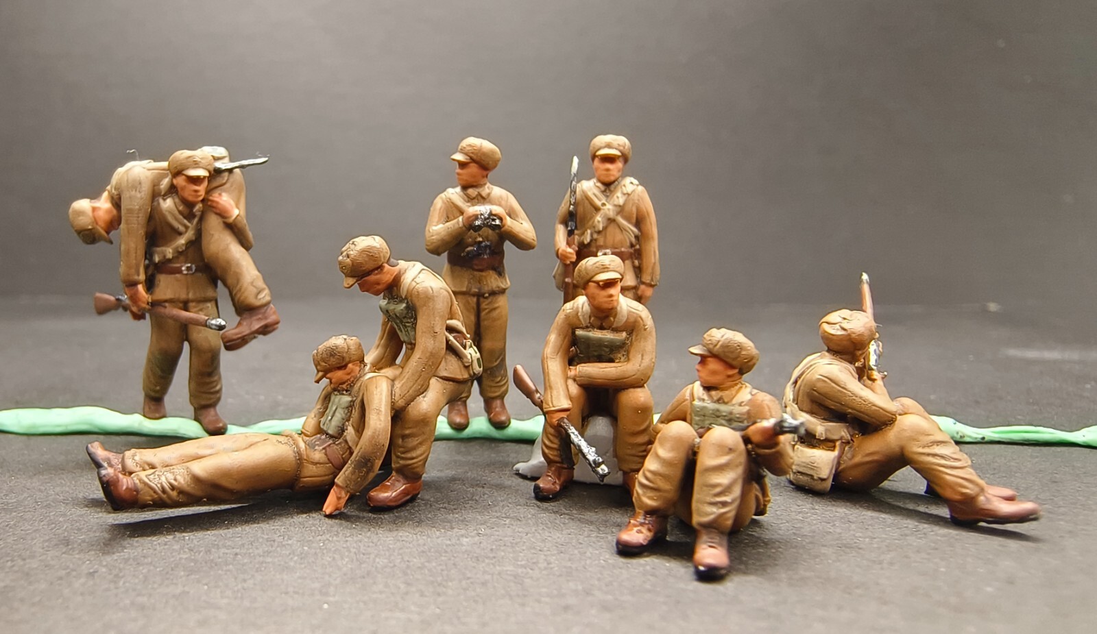 WW2 1/72 tank 1:72 CHINA soldiers in Korean War Diorama totalwar 3D PRINT