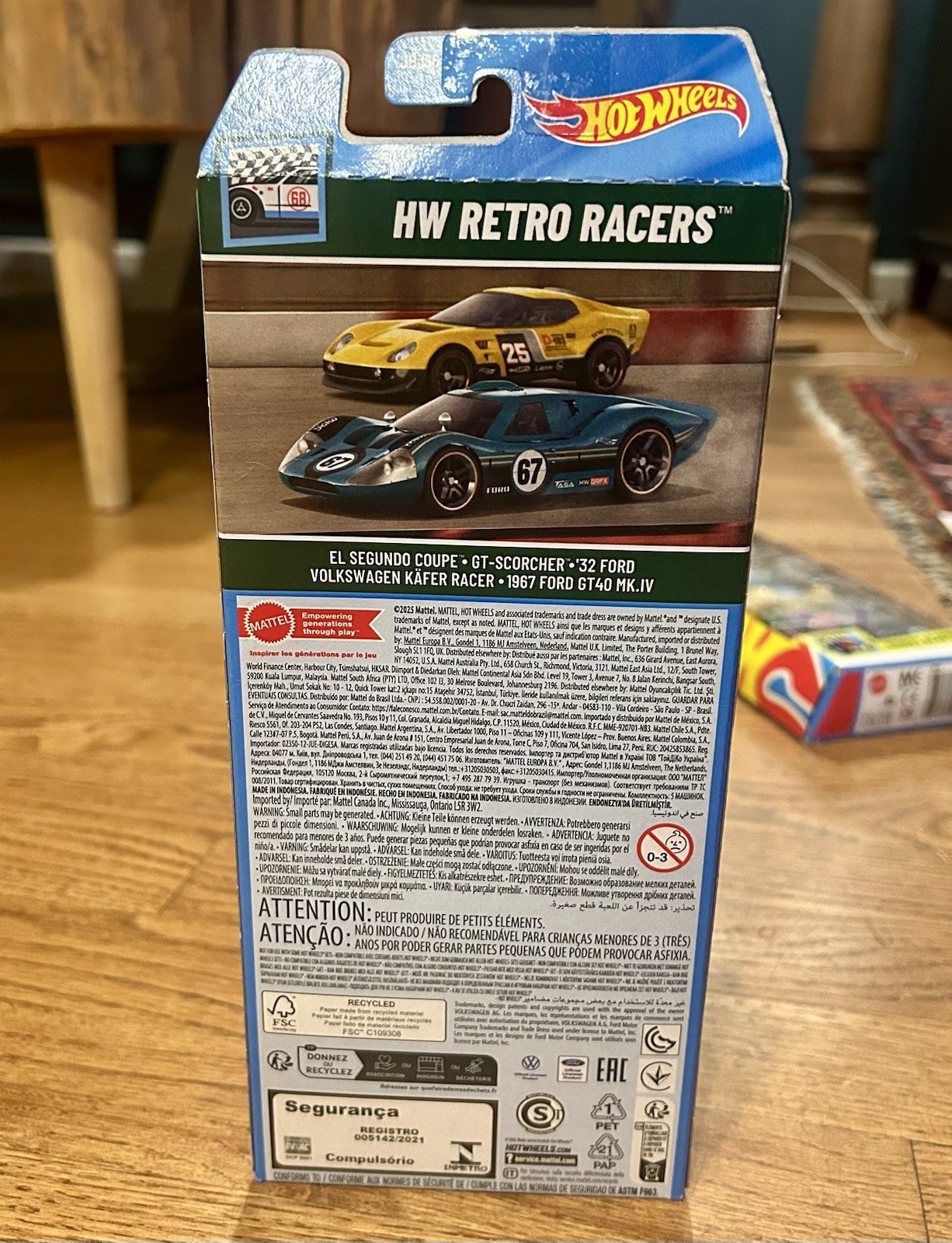 LHot Wheels 5 pack HW Retro Racers with HTF! GT-Scorcher VW KAFER RACER GT40 NEW