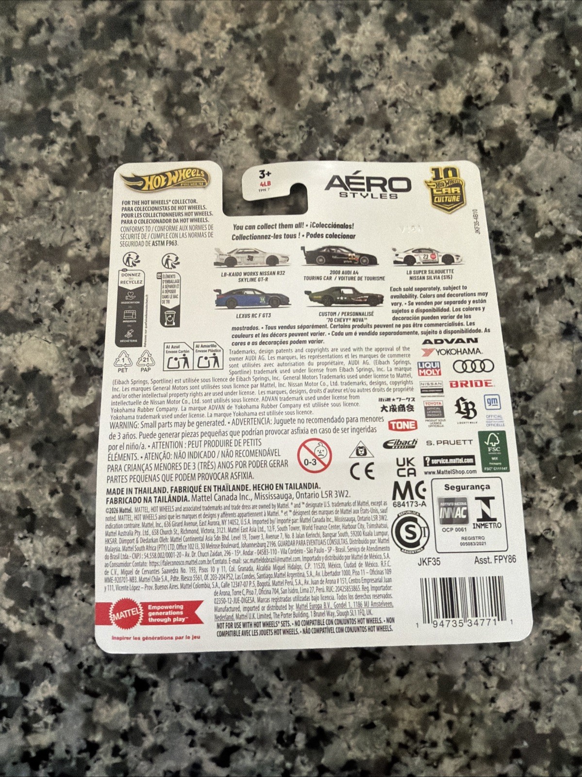 2026 Hot Wheels NEW Premium Pop Culture Aero Styles Lexus RC F GT3 Real Riders