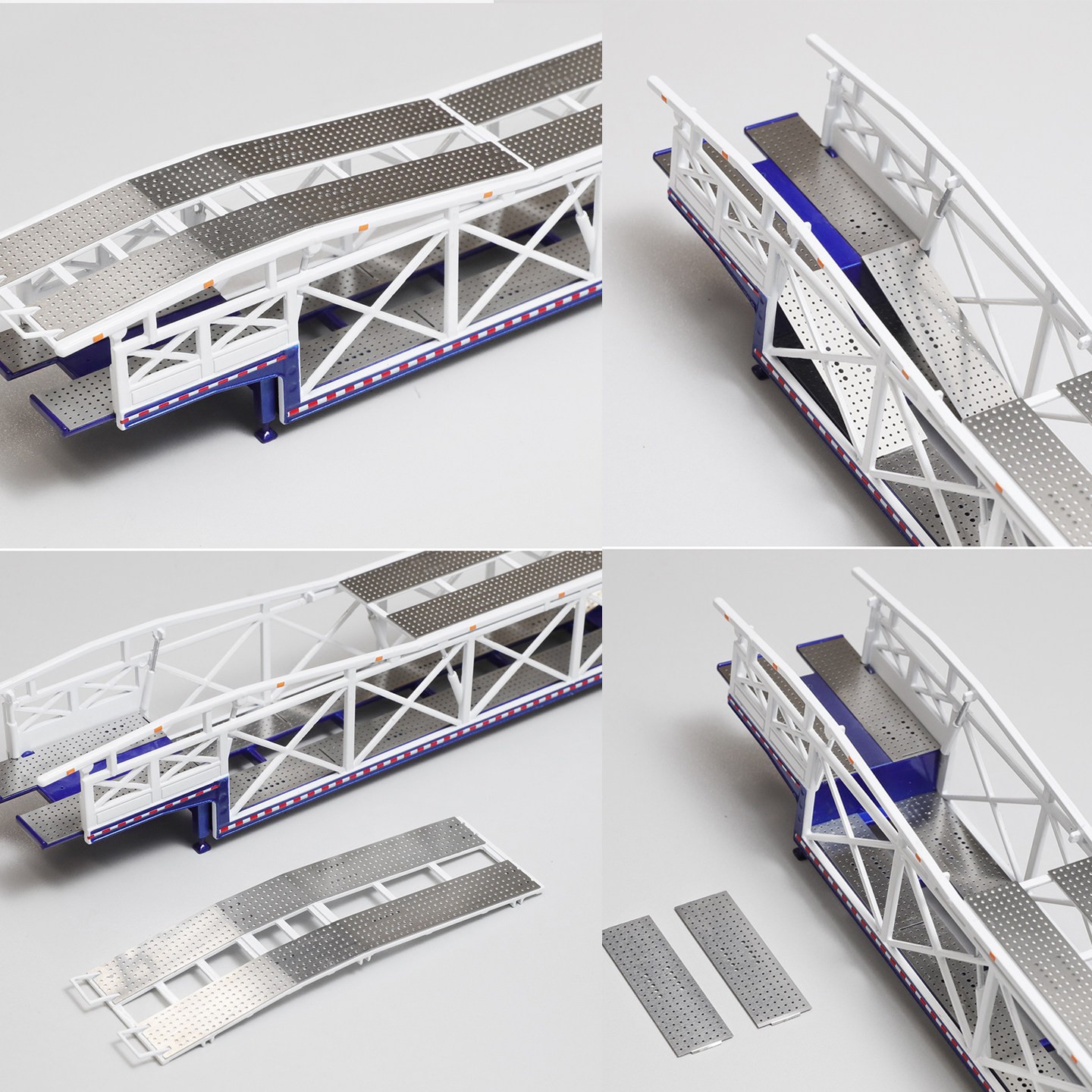 GCD 1:64 Jumbo Double-layer Alloy Car Carrier-Extra-long Giant Transport Model