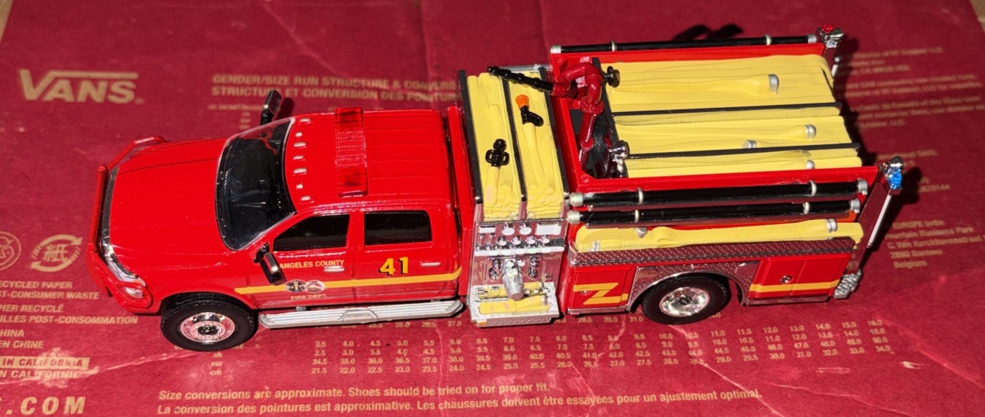Kitbash Ram 5500 LAcFD Los Angeles County Fire Department Brush Patrol Truck 41