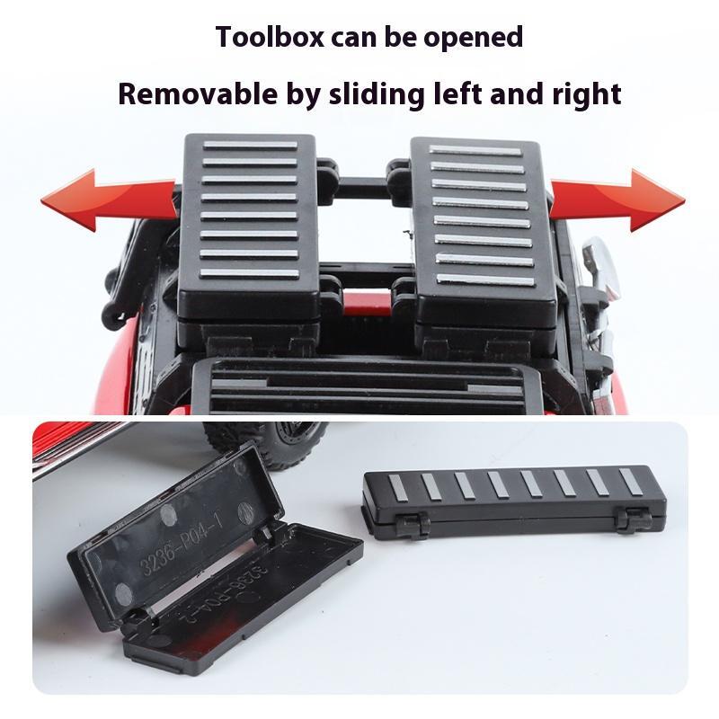1:32 Dodge Ram 1500 Trx 6*6 Warlord Alloy Diecast Model Car with Sound & Light