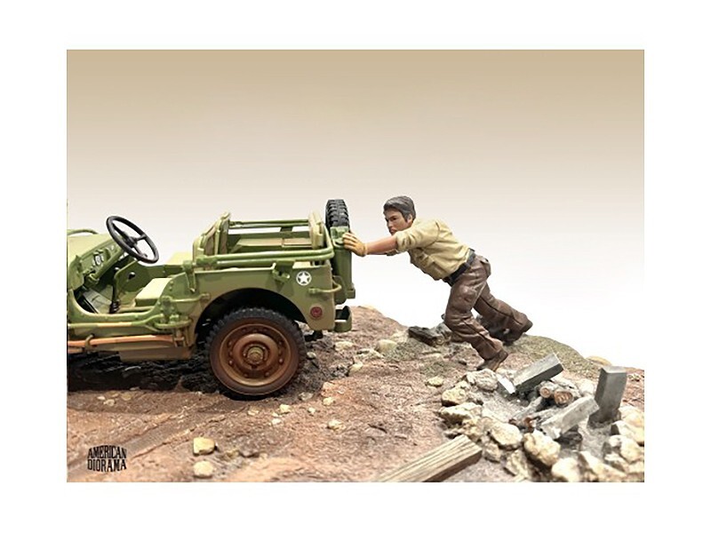 “4X4 MECHANIC” FIGURE 5 FOR 1/18 SCALE MODELS BY AMERICAN DIORAMA 18015