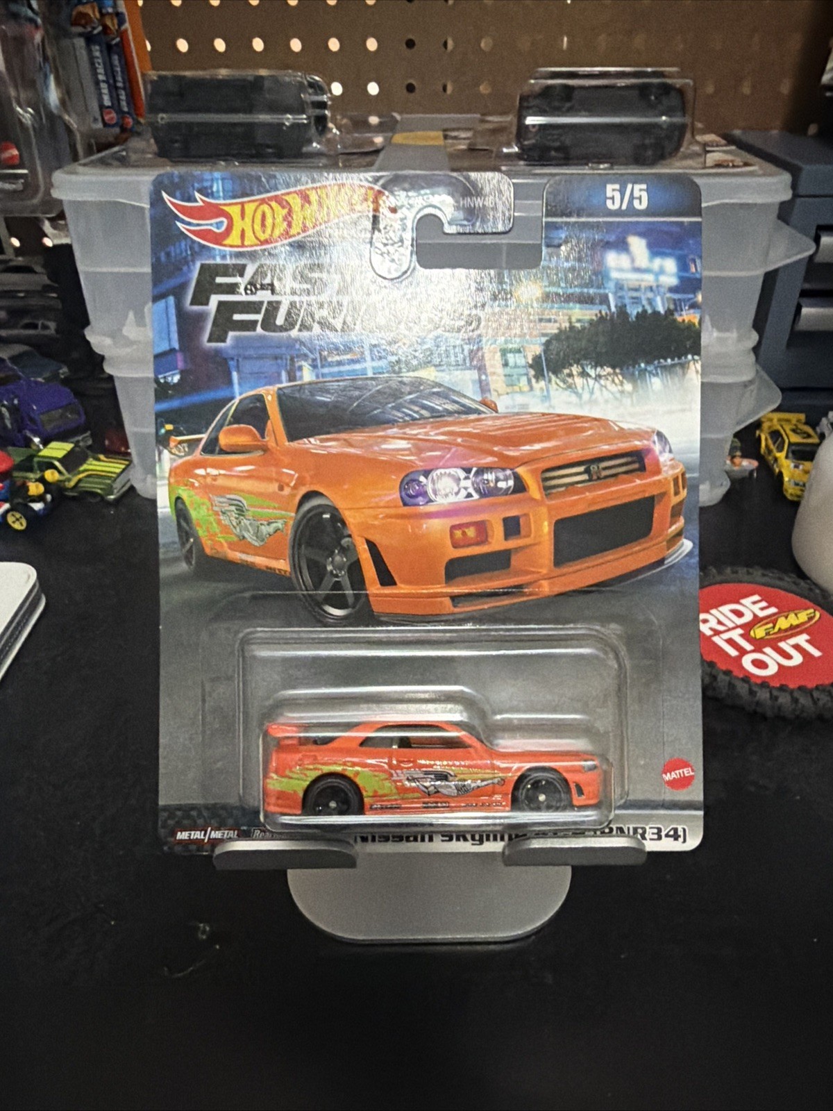 2022 Hot Wheels Fast & Furious Orange NISSAN SKYLINE GT-R (BNR34) #HKD21 New