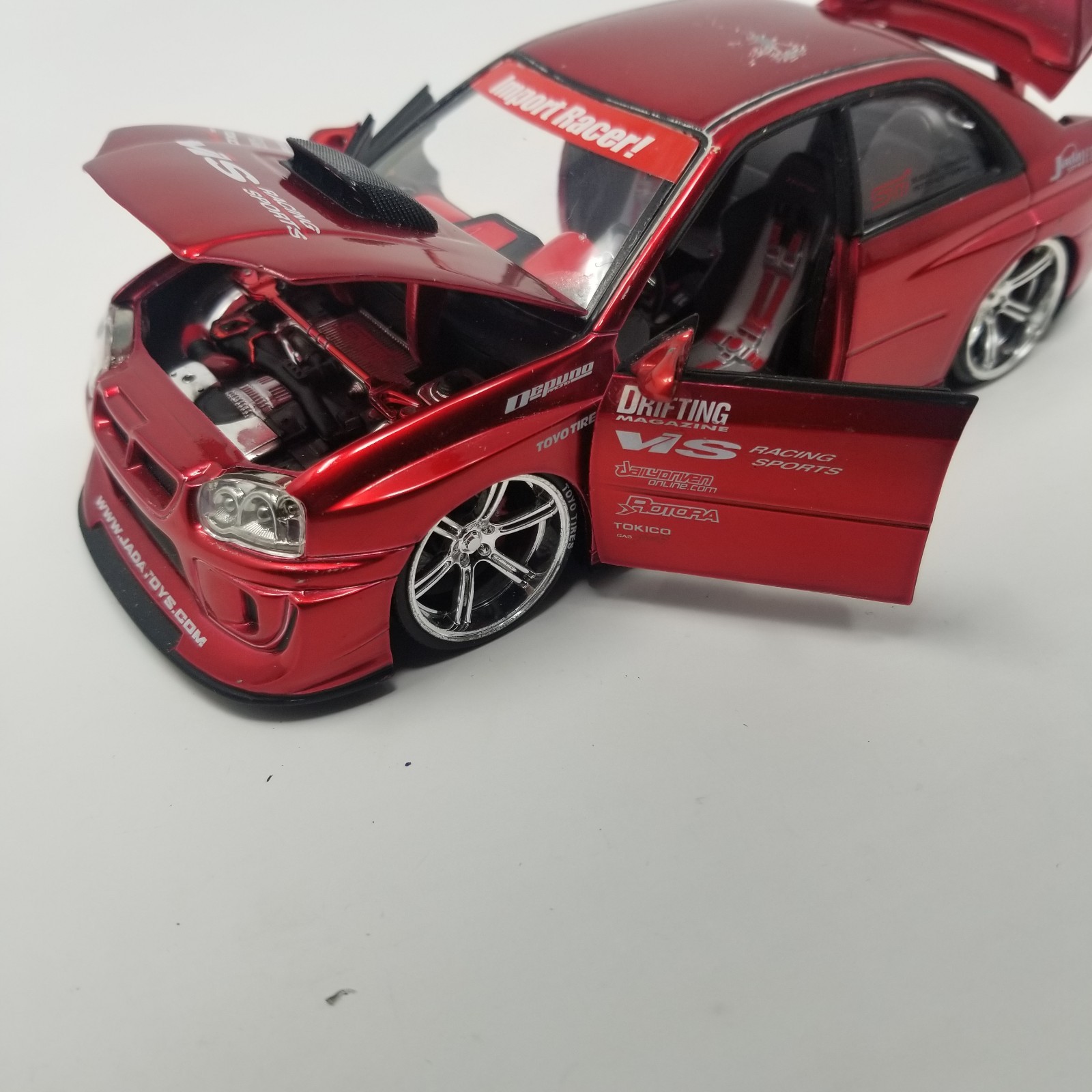 Jada Toys Import Racer 1:24 Scale Red Subaru Impreza WRX STi