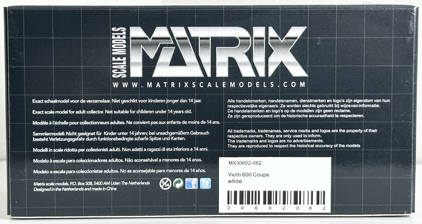 Matrix 1:43 – Viotti 600 Coupe – MX30602-082 RARE VHTF