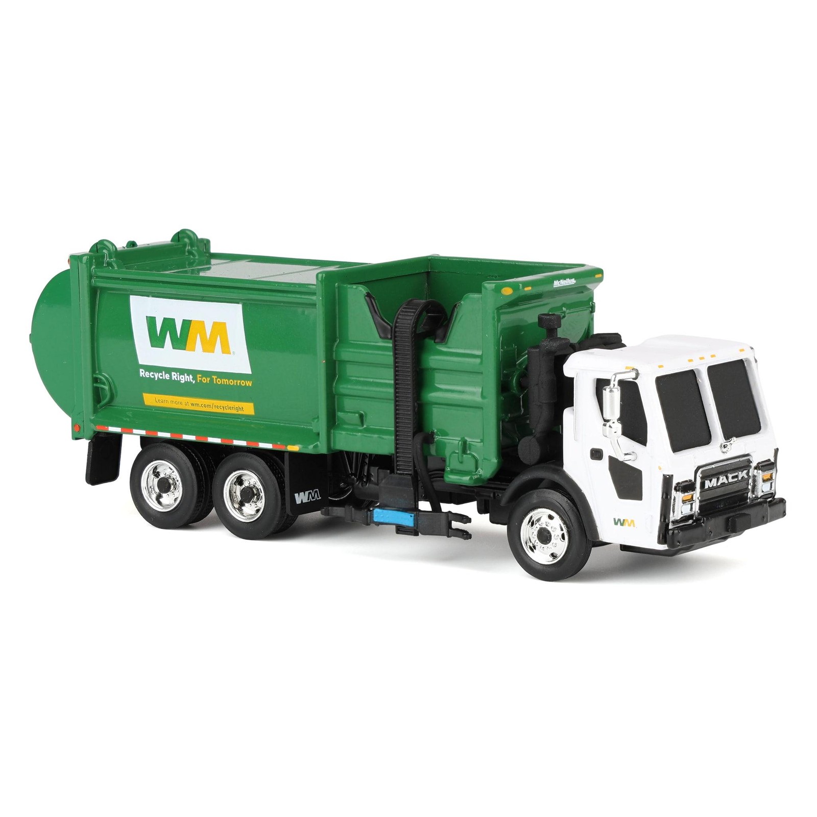 1/87 Mack LR Waste Management Refuse Truck McNeilus ZR Side Loader 80-0355D