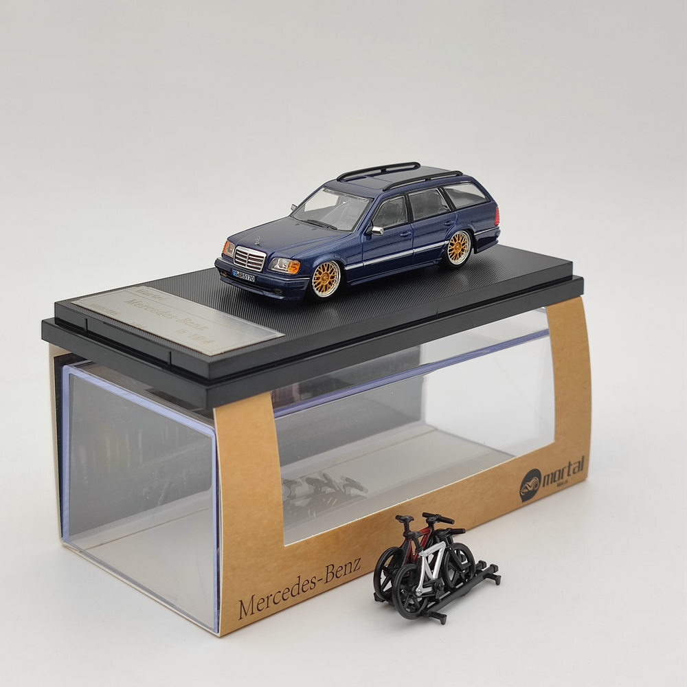 1/64 Mortal Mercedes-Benz S124 Travel Edition Diecast Toy Models Collection Gift