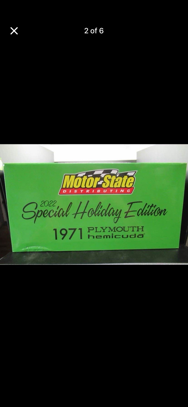RARE 1971 PLYMOUTH HEMI CUDA MOTOR STATE 2022 HOLIDAY EDITION 1:18 ACME