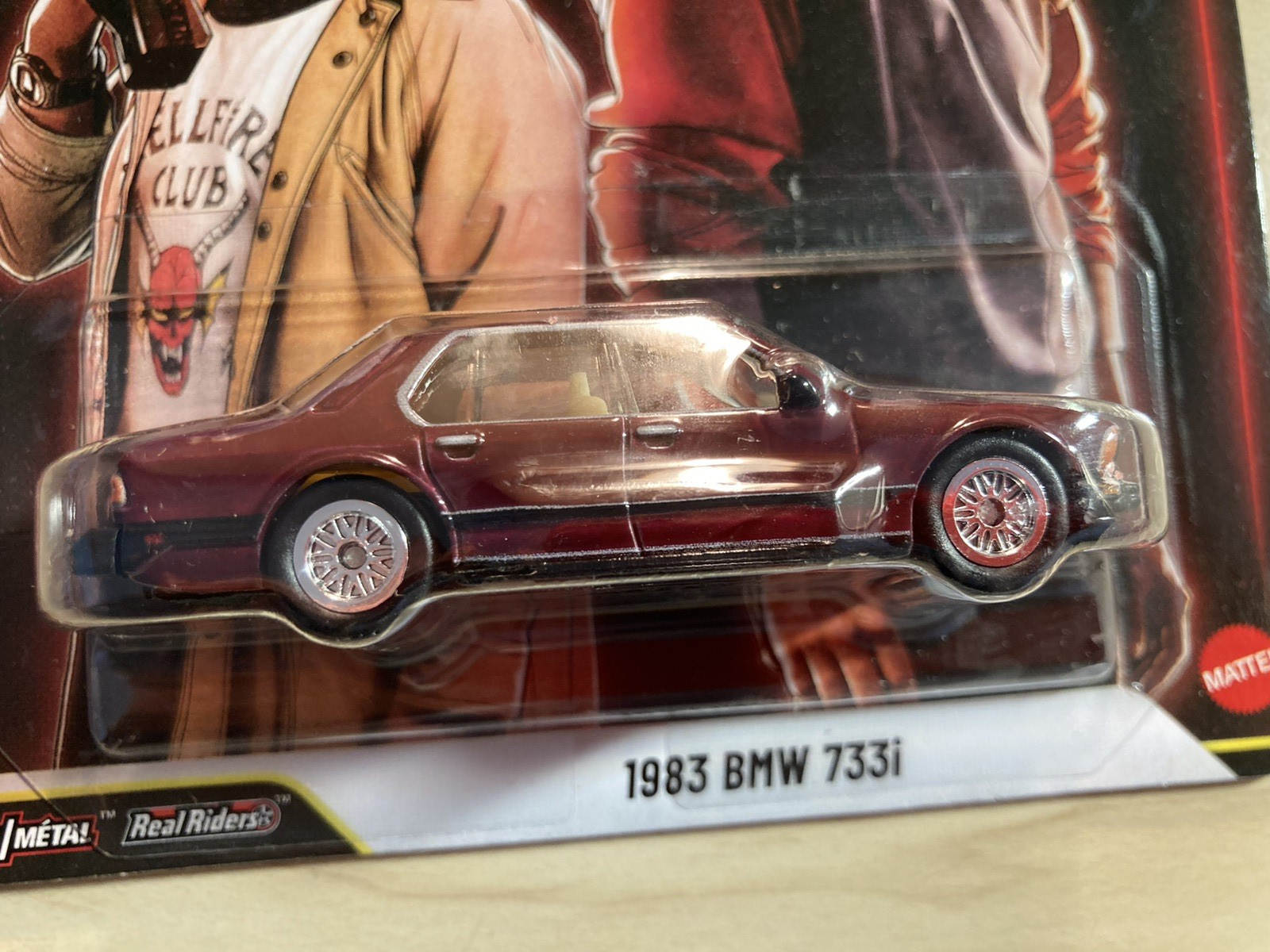 Hot wheels 1983 BMW 733i from Stranger Things on Real Riders latest release new