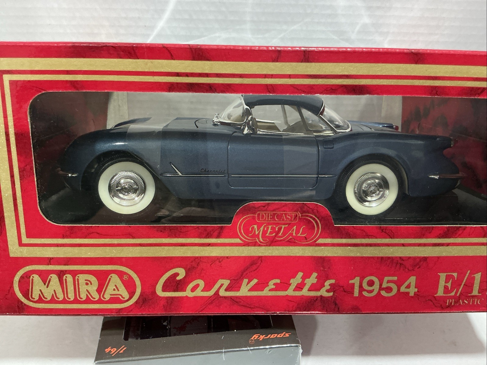 Mira Golden Line 1954 Chevrolet Corvette Diecast Car – Blue- 1:18 Scale