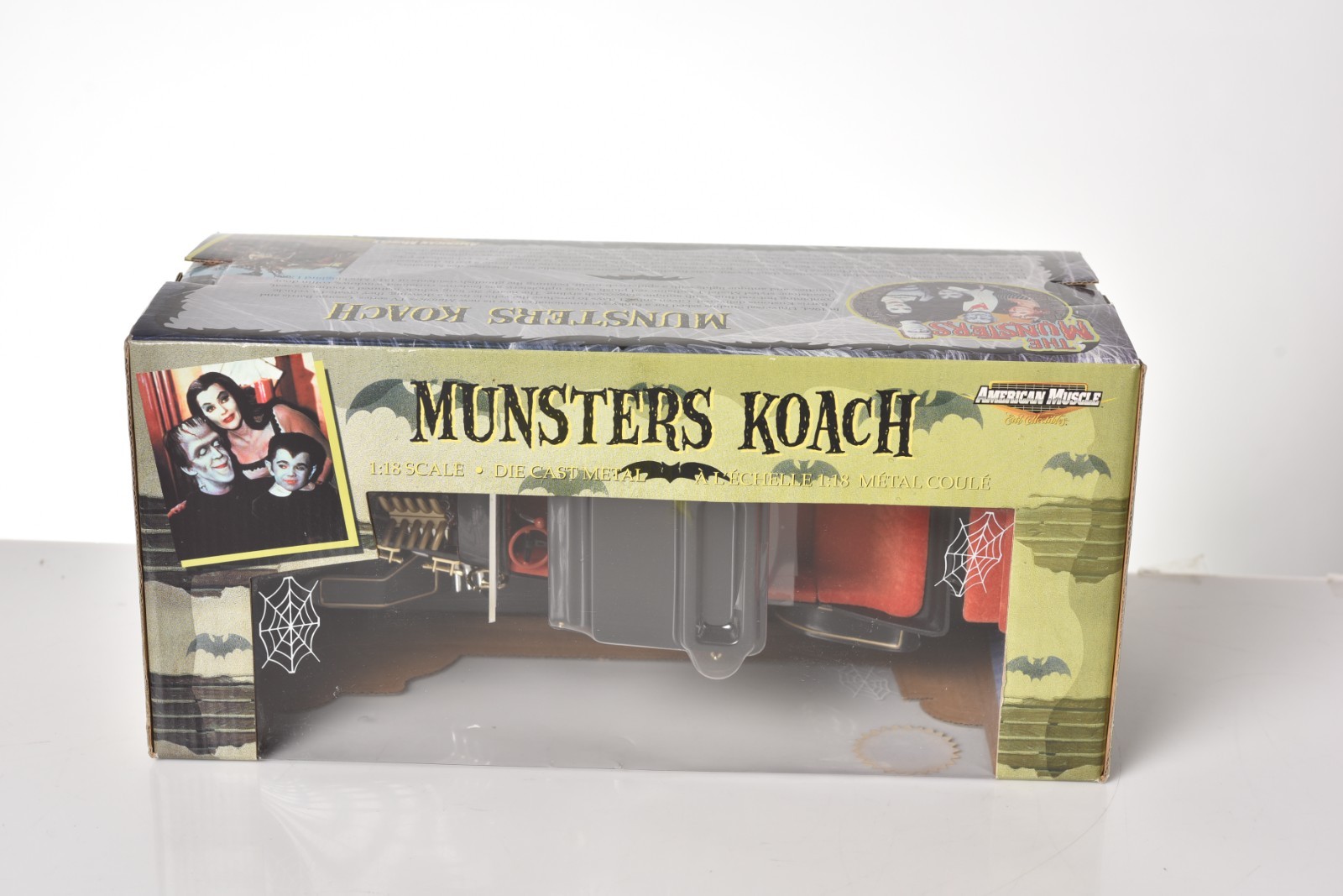 ERTL AMERICAN MUSCLE THE MUNSTERS KOACH 1:18 DIE CAST CAR REPLICA NEW – #36