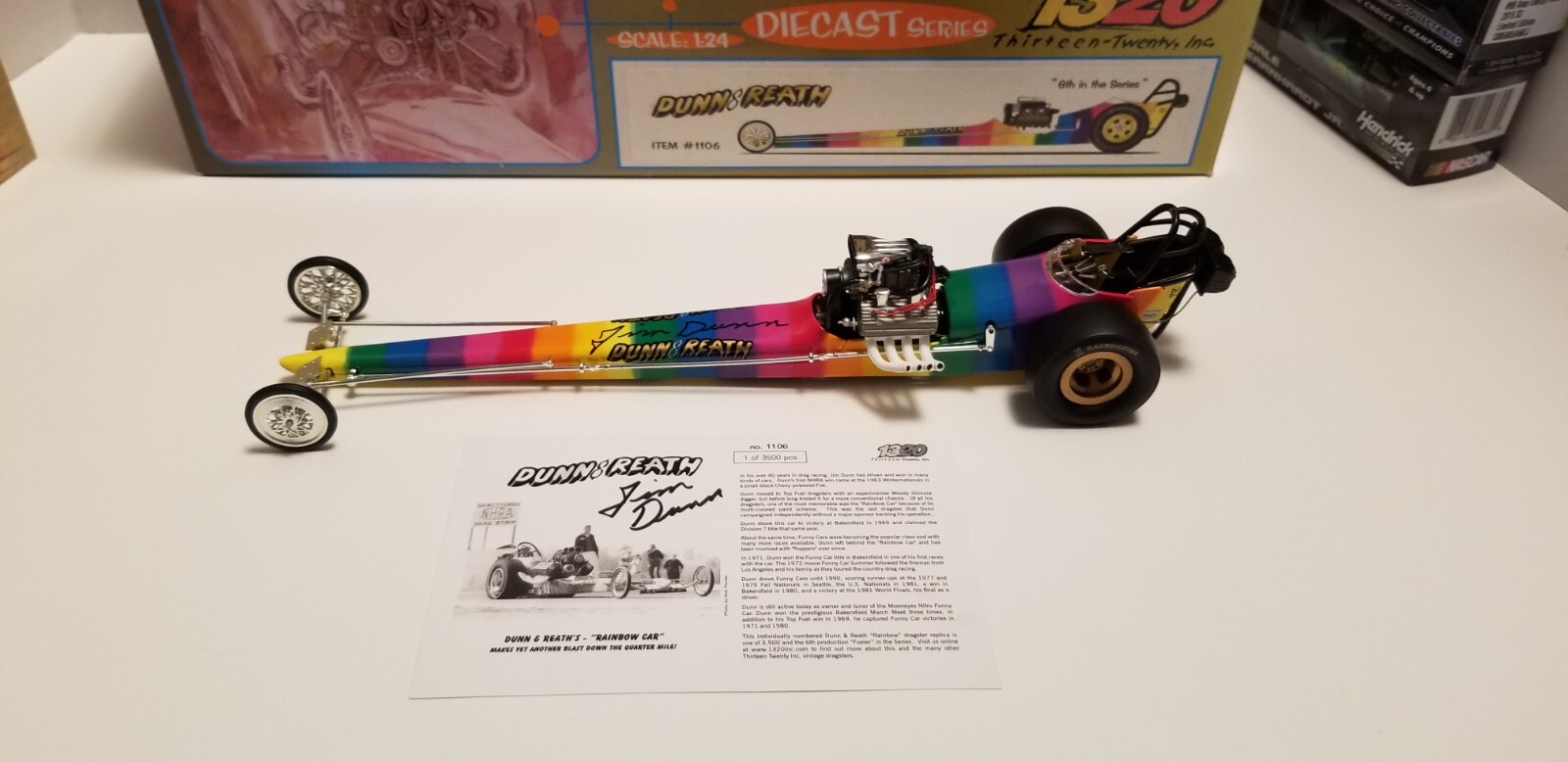 1320 The Fuelers 1:24 Dunn & Reath Dragster “AUTOGRAPHED” By Big Jim Dunn