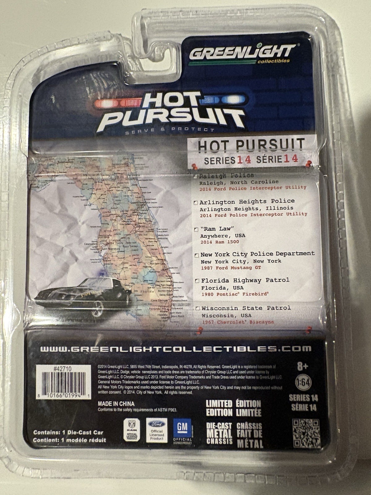 greenlight 1/64 hot pursuit Florida Highway Patrol
