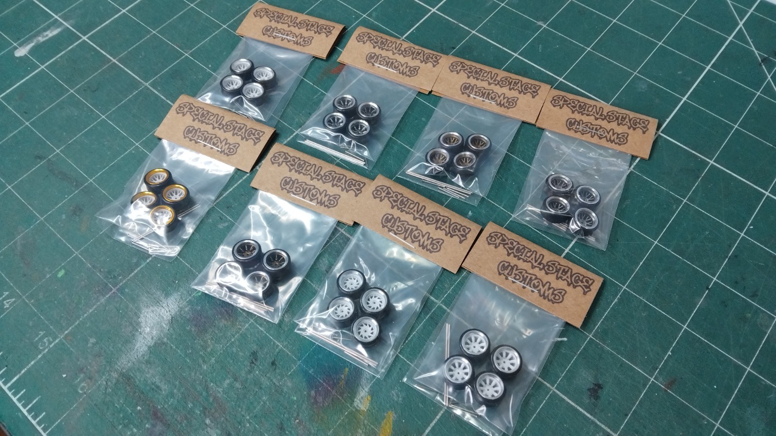 1/64 OZ FUTURA METAL BARREL WHEELS FOR HOT WHEELS MATCH BOX CUSTOMS 1:64