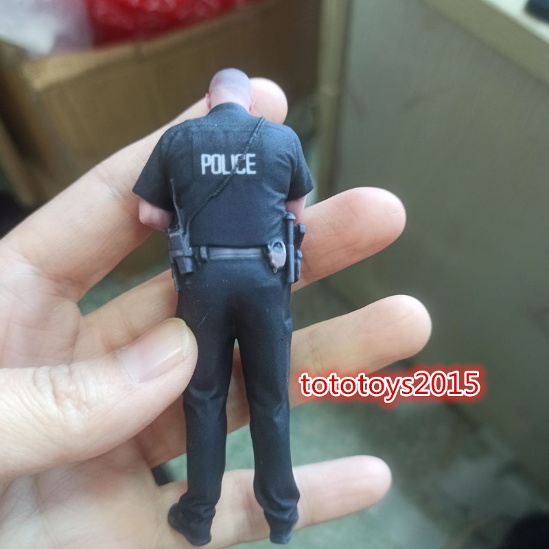 1/18 Uniform police officer male Men Scene Prop Miniature Figure Doll Model Toy