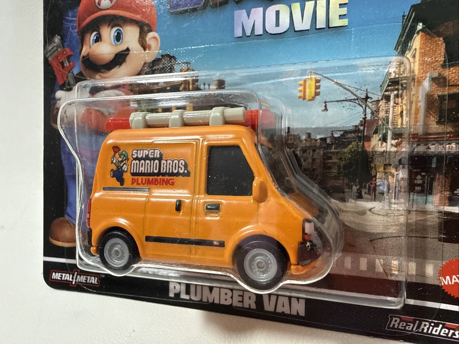Hot Wheels Premium Super Mario Bros. Movie Mario Kart/Plumber Van 2pcs Lot