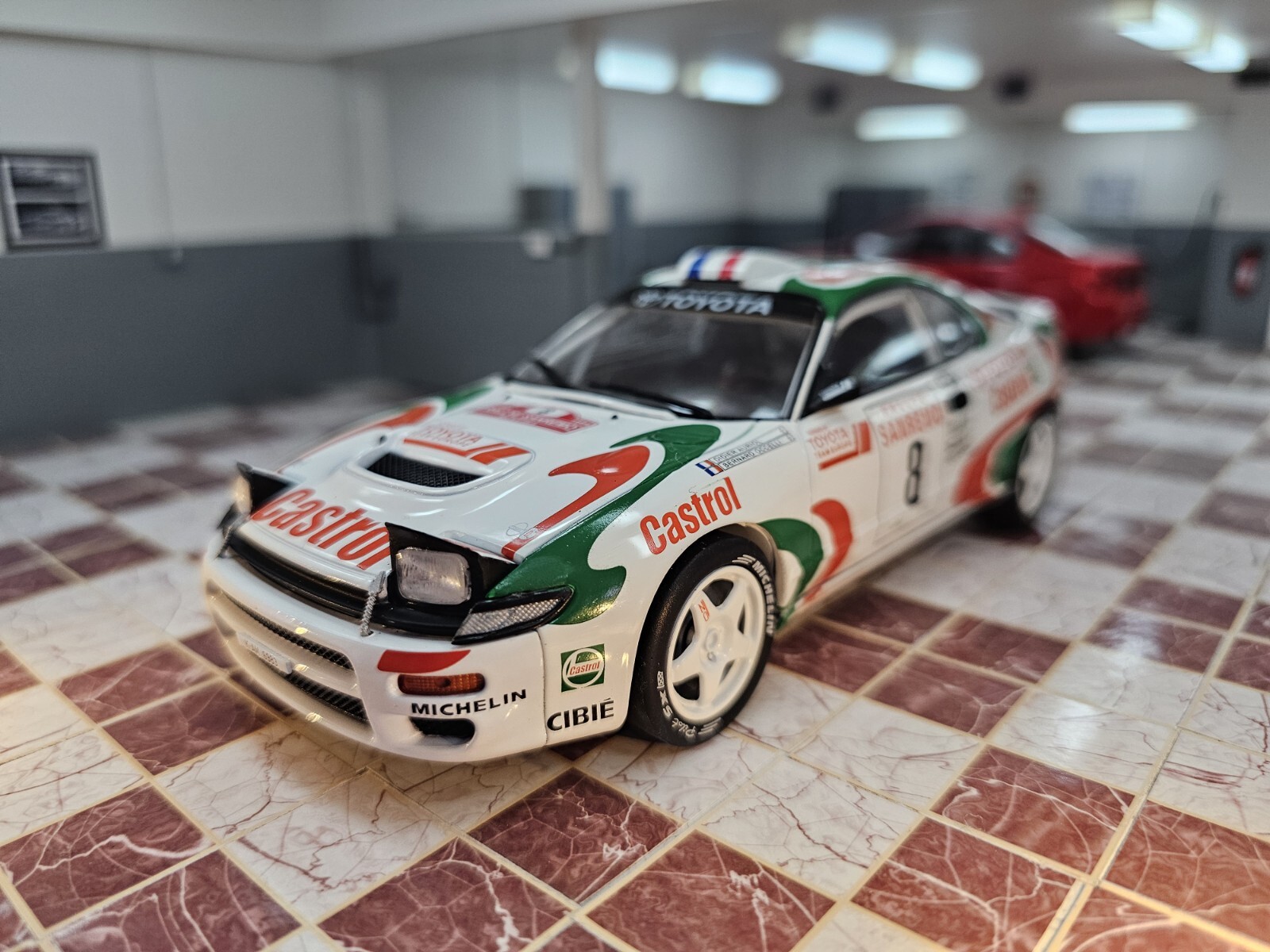 SPB 1/24 SCALE 1994 TOYOTA CELICA TURBO ST 185 AURIOL SANREMO DIECAST MODEL CAR