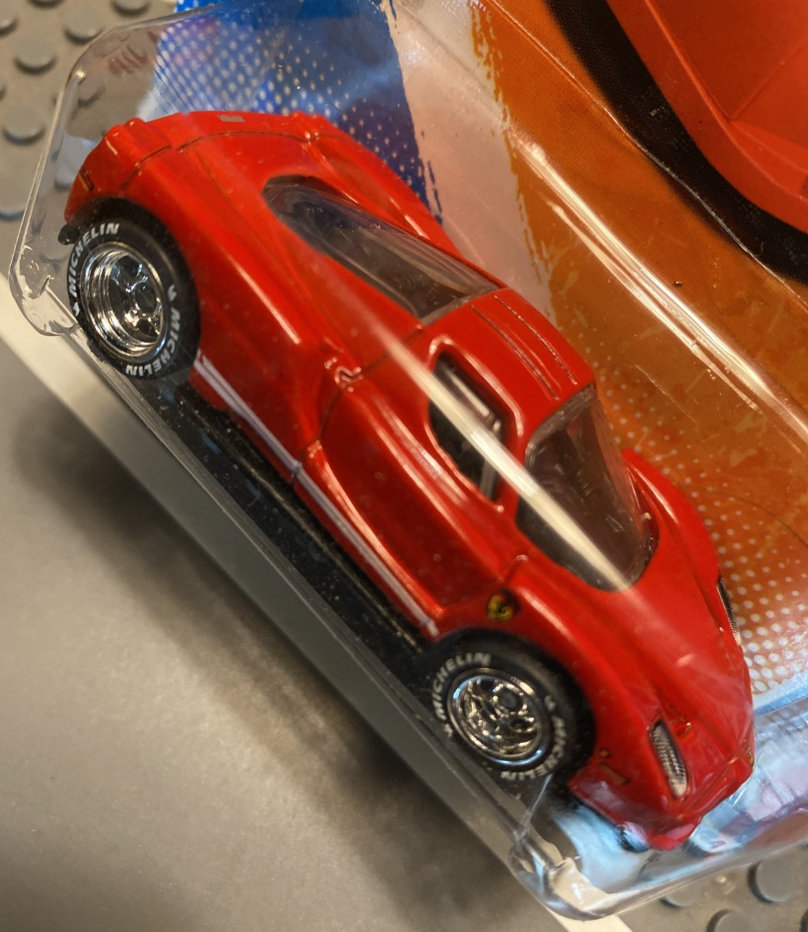 Hot Wheels Enzo Ferrari Red CUSTOM Super Real Riders Wheel Swap 2011