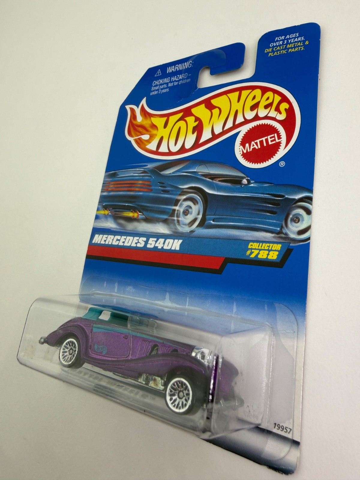 Hot Wheels Mercedes 540K Collector No 788 Blue & Purple
