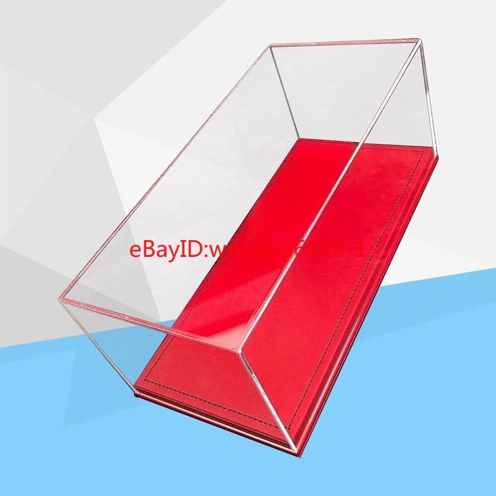 Acrylic Display Case Show Case Pu Leather Base Model For 1/18 Car Model Collect