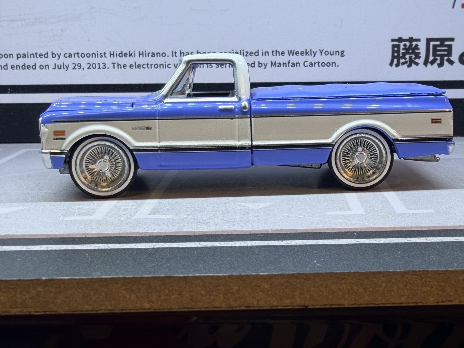 1971 CHEVROLET C-10 SUPER CHEYENNE PICKUP 2024 GREENLIGHT loose on 3D wheels