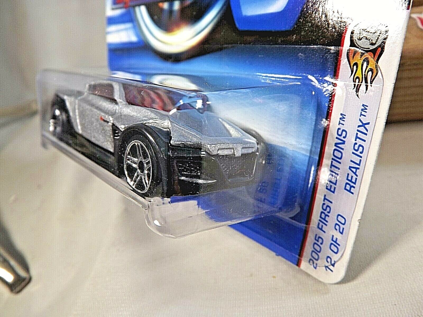 2005 Hot Wheels #12 First Editions Realistix 12/20 SYMBOLIC Silver-Black w/Pr5Sp