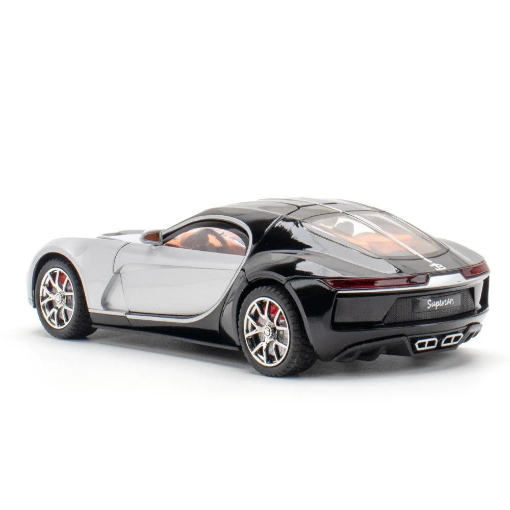 1:24 Bugatti Atlantic Diecast Model Car Metal Toy Sound Light Collectible Gift
