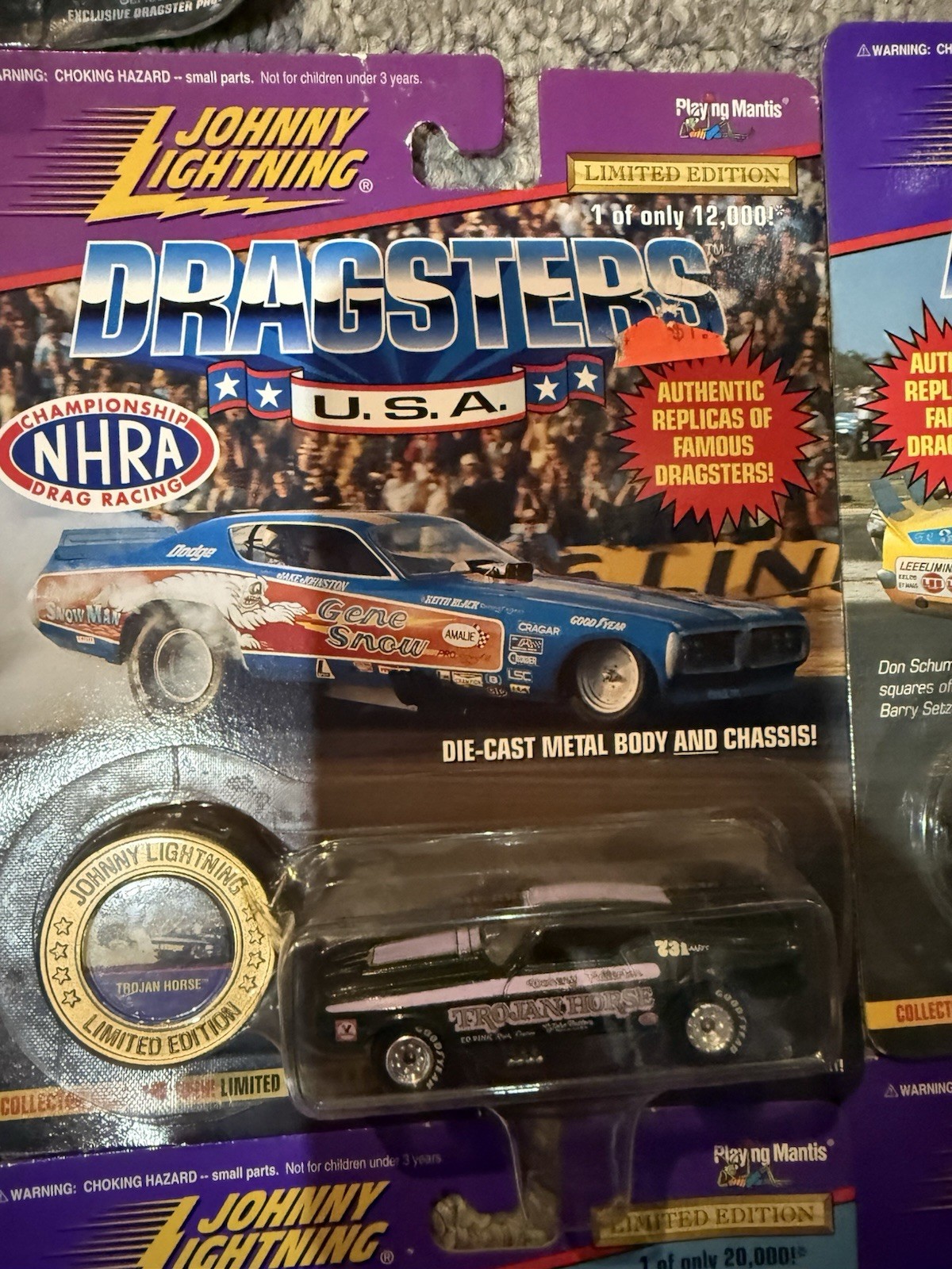 Johnny Lightning Dragsters Lot. Bakers Dozen. All Sealed.