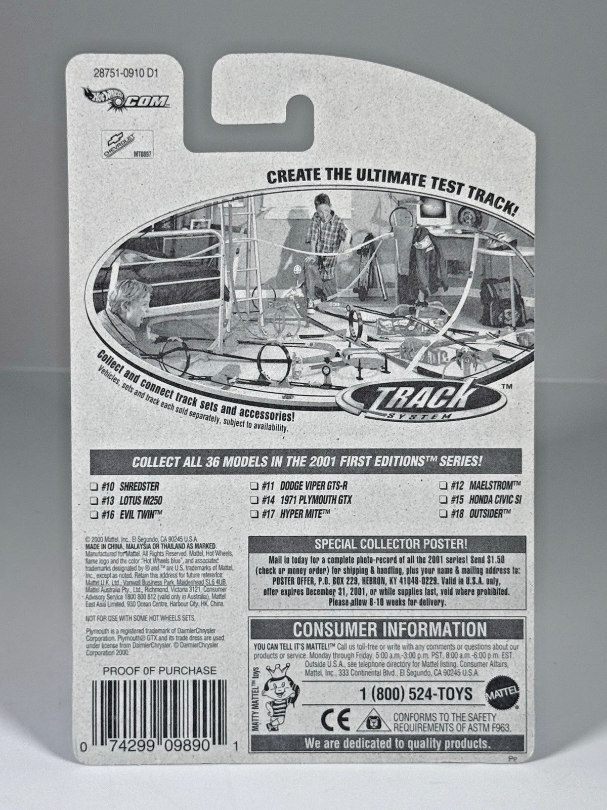 Hot Wheels 1971 Plymouth GT Collector No 26 14/36 2001 First Editions