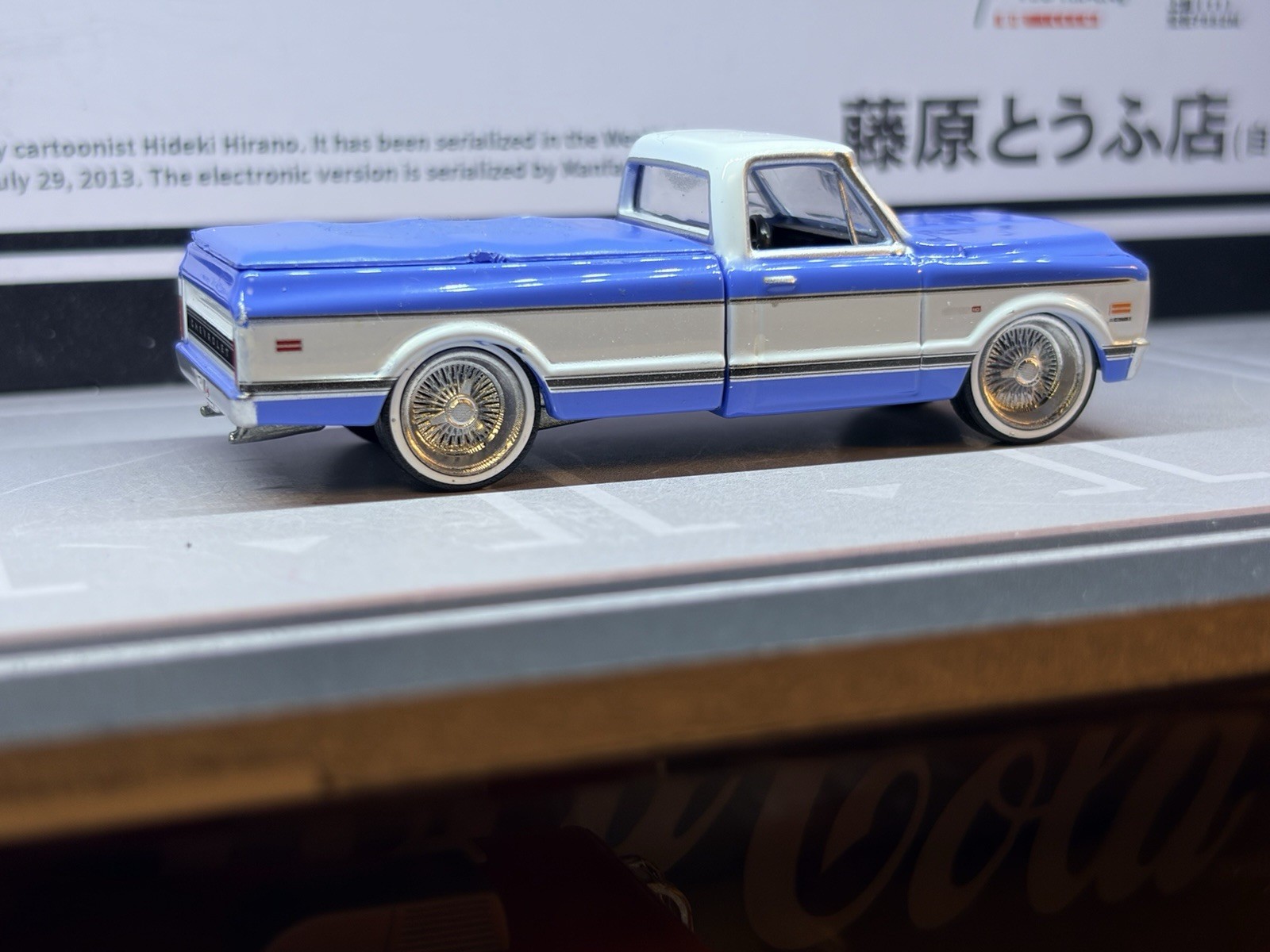 1971 CHEVROLET C-10 SUPER CHEYENNE PICKUP 2024 GREENLIGHT loose on 3D wheels