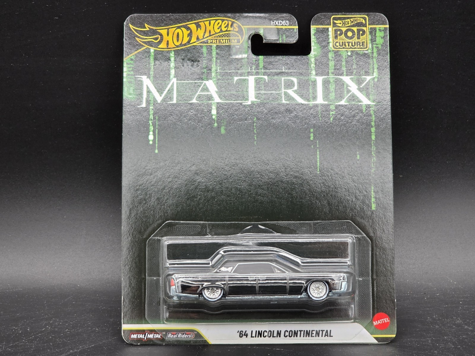Hot Wheels Pop Culture Matrix Movie 1964 ’64 Lincoln Continental Car Real Riders