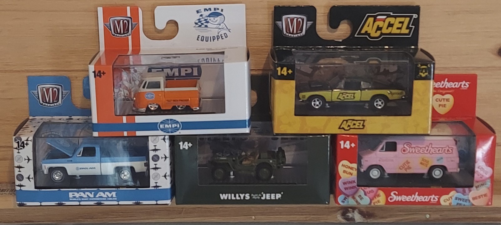 M2 Machines Diecast Lot Of (5) 1:64 Scale, Brand New In Box’s!